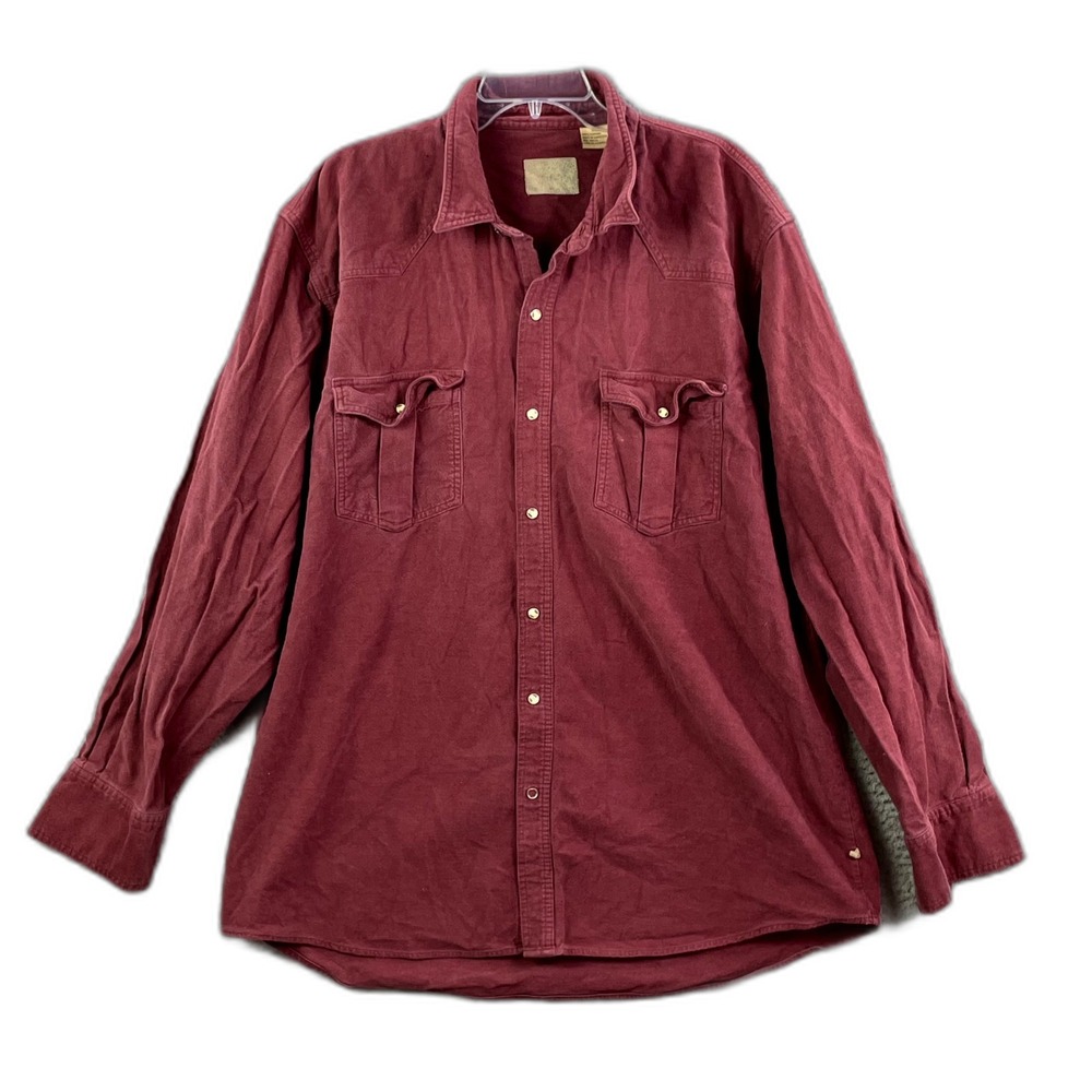Mens Western Shirt 3XLT Pearl Snap Rancher Riding‎ Rodeo Cowboy Workwear Grunge